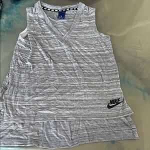 Nike Women's Striped Gray Tank Top